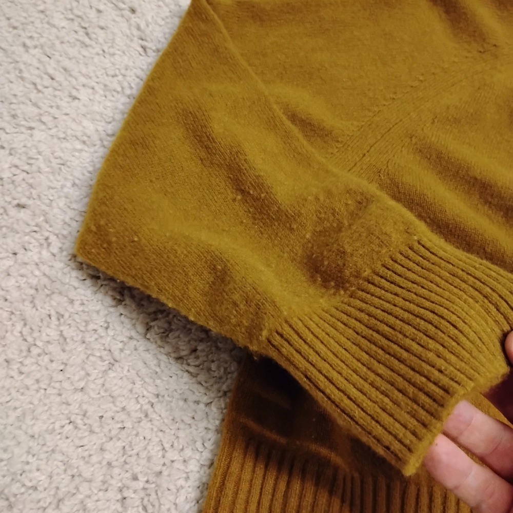 Everlane Sweater Womens XL Brown Cashmere Wool Lightweight Hiking Travel Soft - Picture 8 of 13